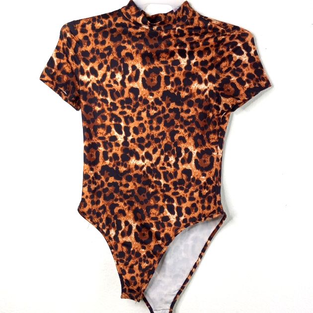 Shein Moc Neck Animal Print One Piece Bodysuit. My Tummy Stick Out, So I Never Wore It. Comes With Bag. Has Stretch 0161 Printed Fitted Casual Bodysuit, Casual Fitted Printed Bodysuit, Trendy Fitted Brown Bodysuit, Fitted Brown Casual Bodysuit, Casual Fitted Brown Bodysuit, Casual Brown Fitted Bodysuit, Casual Stretch Leopard Print Bodysuit, Fitted Printed Bodysuit With Short Sleeves, Fitted Short Sleeve Printed Bodysuit