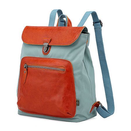 The Valley Trail Backpack is known for its bold colors and chic design. Bring it with you to class, on a hike, on an outing, and more. The compact size won�t weigh you down, but it contains enough storage for all your daily essentials. A large zipper pocket and card holder on the outside allows quick access to your frequent item, while multiple interior pockets help you organize them. The push-lock clasp and 100% genuine leather flap provide superior protection against the weather and theft and Retro Leather Backpack With Adjustable Strap For Daily Use, Retro Leather Travel Backpack With Adjustable Strap, Retro Travel Backpack With Adjustable Strap, Retro Backpack With Adjustable Strap For Everyday, Retro Backpack With Adjustable Strap, Trendy Blue Backpack For Everyday Use, Retro Everyday Standard Backpack, Retro Backpack For Everyday Use And Back To School, Retro Backpack For Everyday Use With Zipper