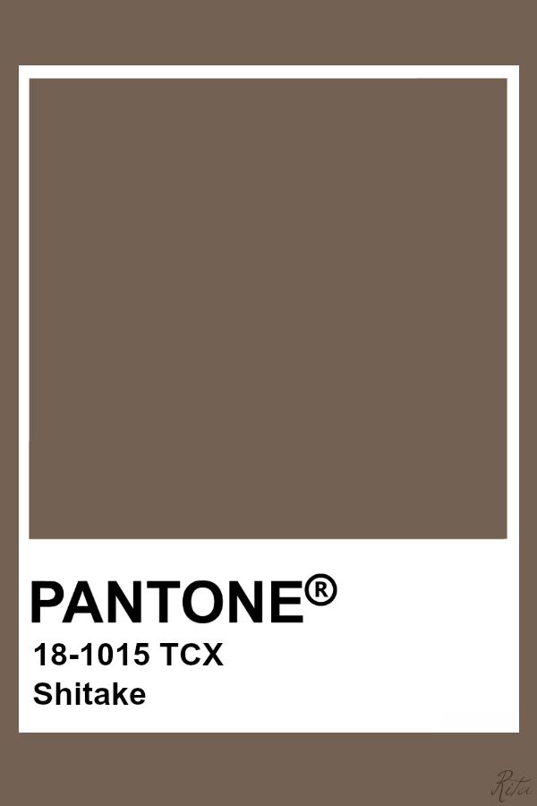 the pantone color is brown and white