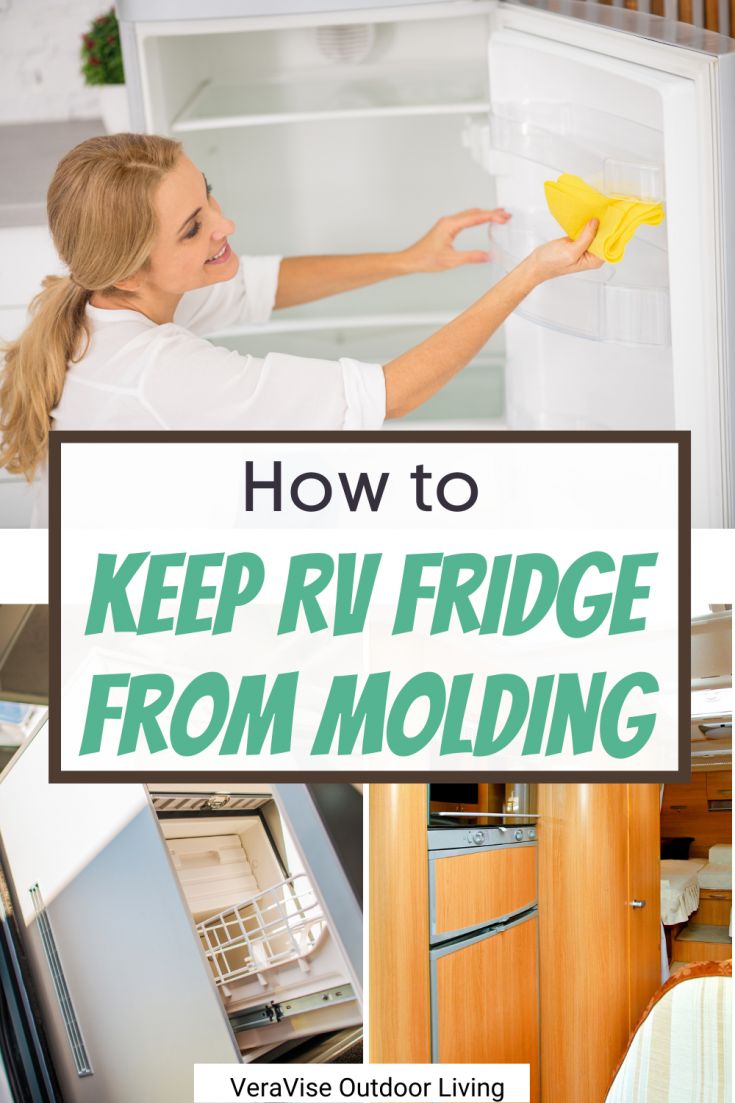 a woman is cleaning the fridge from molding with a yellow cloth on her hand