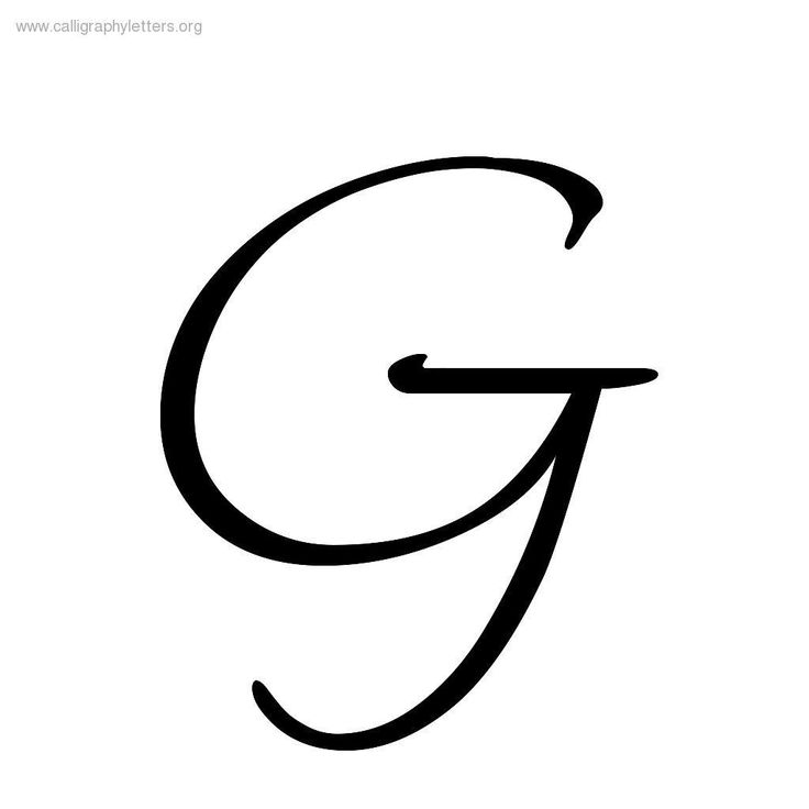 the letter g in black and white