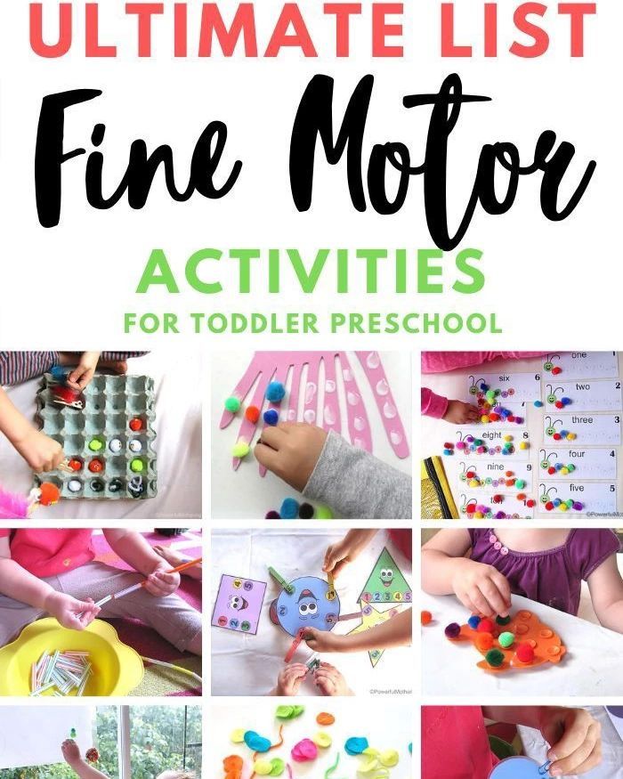 the ultimate list of fine motor activities for toddlers