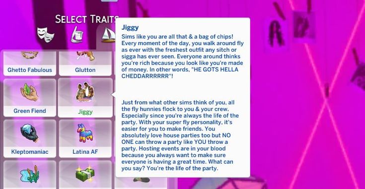 a screen shot of the game's menu, which includes many items and characters