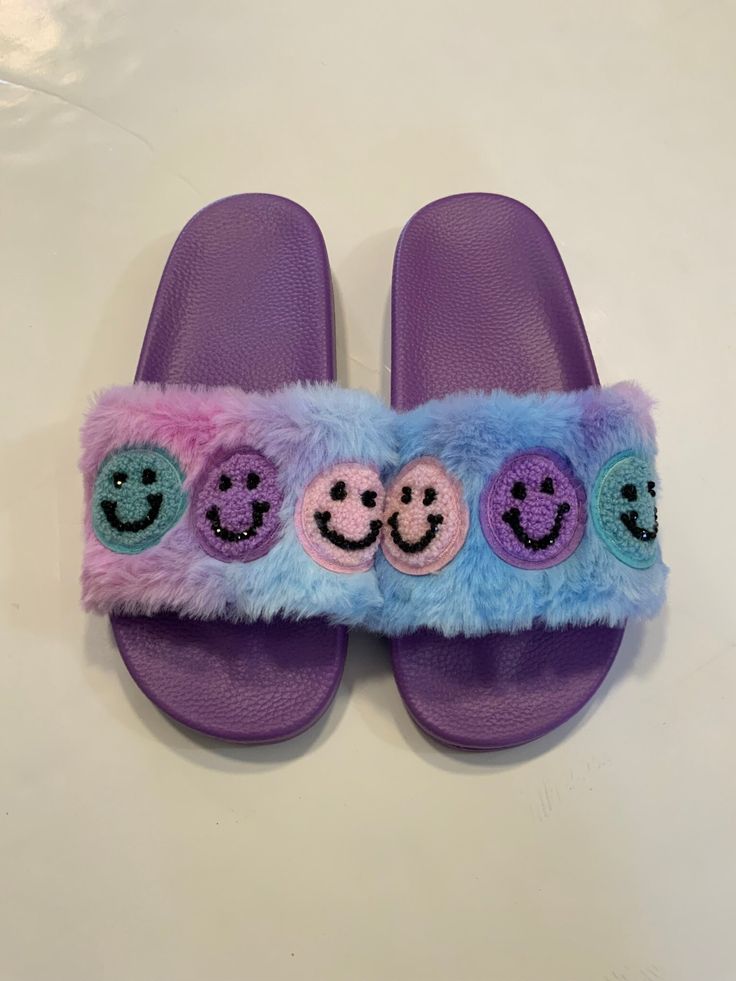 These are the best and most fun tween slide around! Smile all day wearing these! Fun Vacation Slides, Trendy Multicolor Slides For Spring, Trendy Blue Slides For Vacation, Casual Multicolor Slides For Vacation, Trendy Multicolor Slides, Fun Slides For Spring Vacation, Casual Adjustable Pink Slides, Fun Synthetic Slides For Spring, Playful Synthetic Slides For Spring