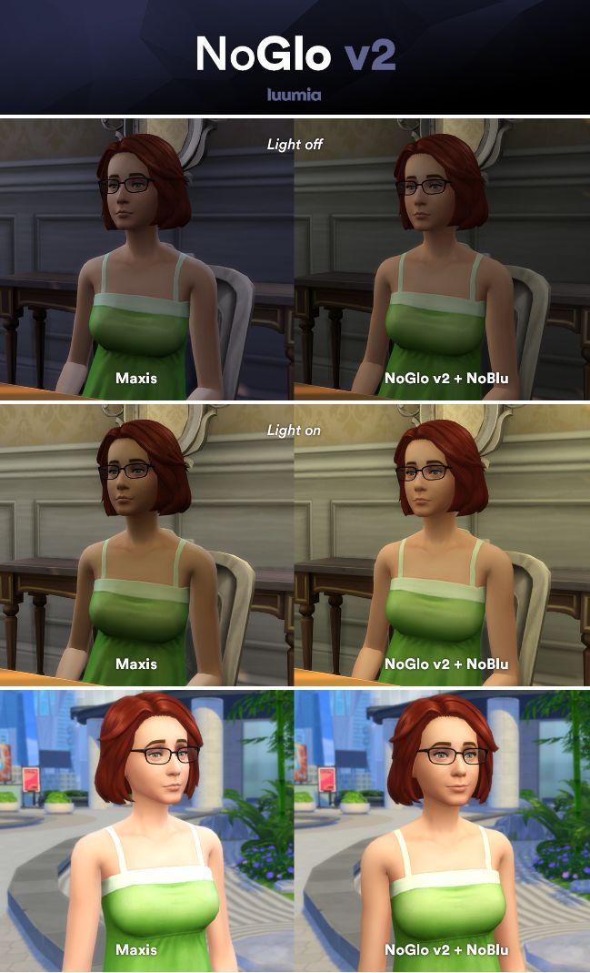 an animated woman with glasses and green dress in the game no glo, showing how to