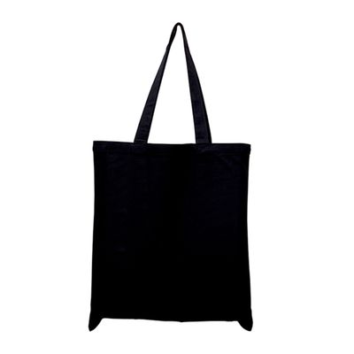 12 oz COTTON CANVAS; 15 x 16; 20 self-fabric handles; Non-branded label/tag Casual Cotton Canvas Bag With Branding, Black Rectangular Cotton Bag, Black Rectangular Cotton Bags, Black Cotton Rectangular Bag, Everyday Cotton Canvas Bag With Branding, Branded Tote Canvas Bag For Everyday, Branded Everyday Tote Canvas Bag, Everyday Branding Canvas Tote Bag, Everyday Branded Tote Canvas Bag