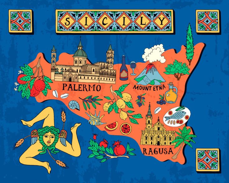 an illustrated map of spain with all the major cities and their names in spanish language