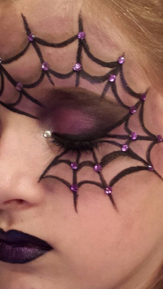 Halloween Face Paint Spider Web, Halloween Make Up Kids Girl, Spider Makeup Kids, Halloween Witch Makeup For Kids, Halloween Spider Costume Women, Spider Diy Costume, Toddler Witch Makeup, Halloween Makeup Kids Girls Easy, Spider Web Makeup Halloween