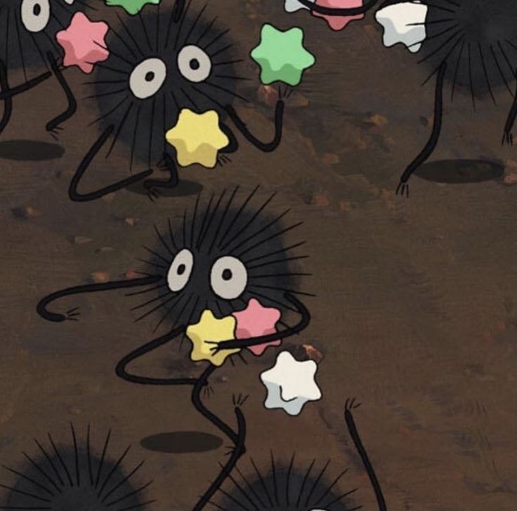 an animated image of some sort of creature with stars on it's back legs