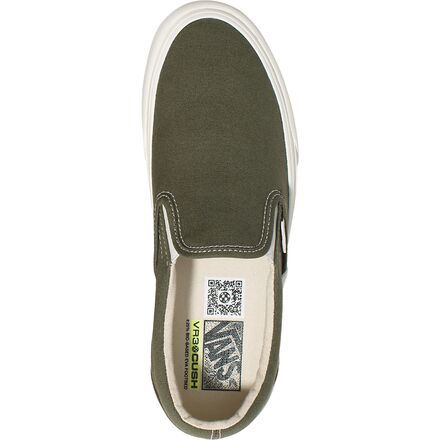 A classic slip-on with a more sustainable build—that's the Vans Slip-On VR3 Shoe. This casual shoe features the same style that Vans has been rocking since 1966, but it now features an organic cotton canvas and new VR3 footbeds and outsoles that are made in part with biobased and natural materials to reduce its impact on the planet. Canvas Shoes With Cushioned Footbed For Streetwear, Casual Canvas Slip-ons For Streetwear, Vans Casual Canvas Shoes, Cotton Low-top Slip-on Shoes, Everyday Slip-on Canvas Shoes, Casual Slip-on Cotton Sneakers, Canvas Slip-ons With Vulcanized Sole, Urban Vans Canvas Shoes, Cotton Canvas Shoes With Canvas Lining For Streetwear