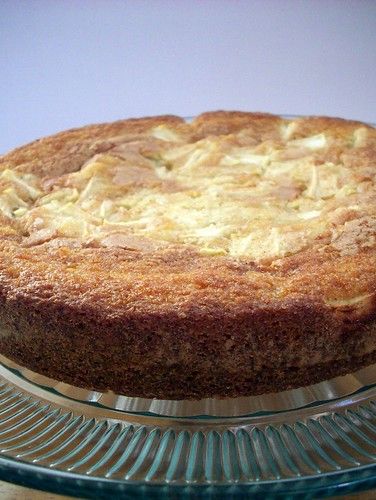 a cake sitting on top of a glass plate