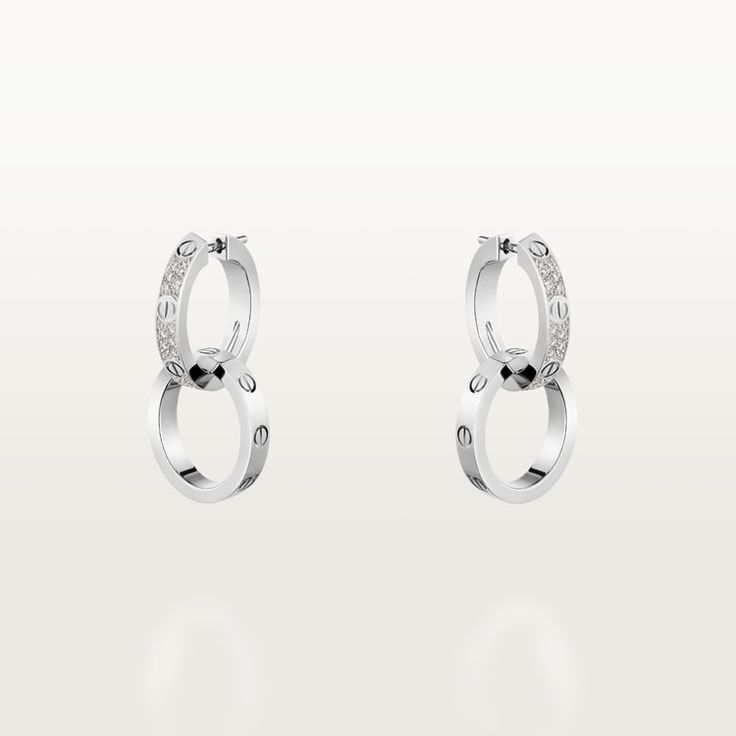 Cartier Love Earrings, Trinity Bracelet, Trinity Necklace, Cartier Earrings, Cartier Necklace, Earrings White Gold, Love Earrings, Cartier Jewelry, Cartier Love