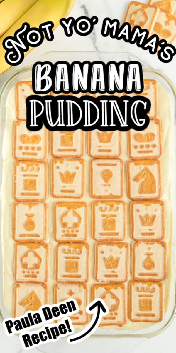 Creamy Banana Pudding Recipe, Paula Deen Banana Pudding Recipe, Chessman Banana Pudding, Chessman Cookies, Banana Pudding Paula Deen, Creamy Banana Pudding, Recipe For A Crowd, Banana Pudding Desserts, No Bake Banana Pudding