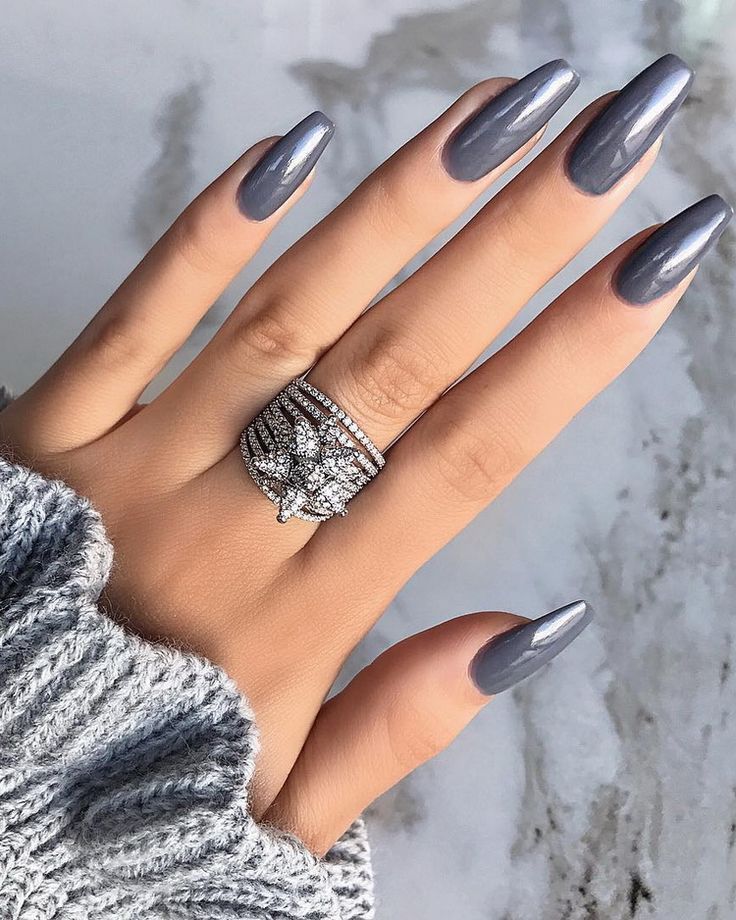 Trendy Nail Polish, Grey Nails, Nails 2018, Nagellack Trends, January Nails, Gray Nails, Super Nails, Color Magic, Colorful Nail Designs