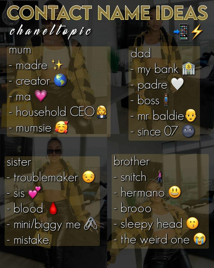 a poster with different types of emoticions on it's face and the words contact name ideas