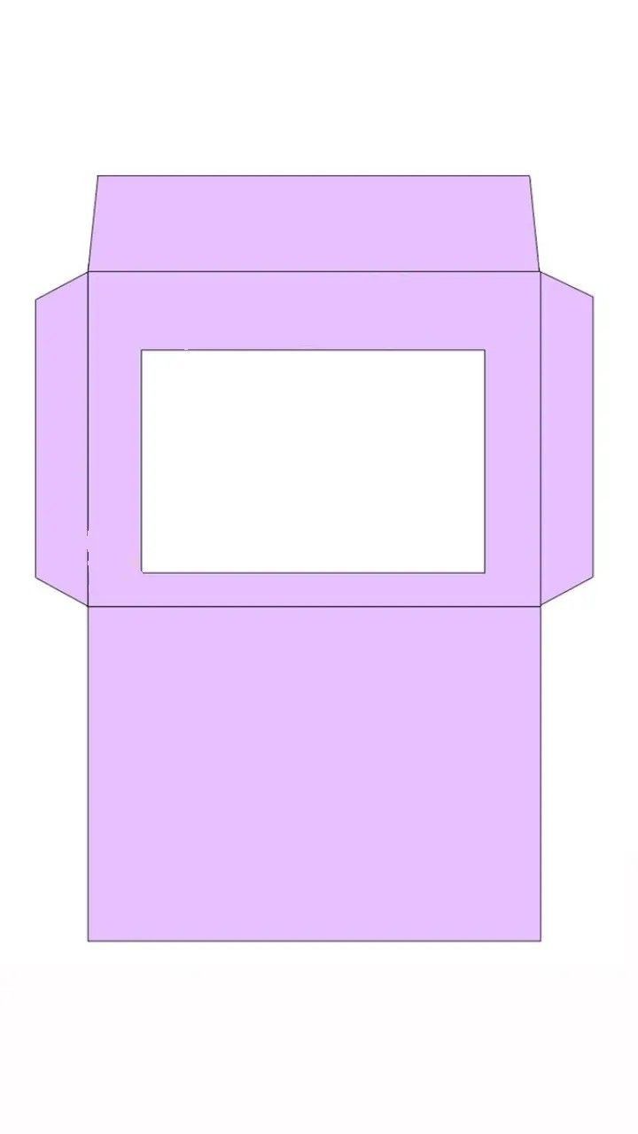 an open purple box with a white background