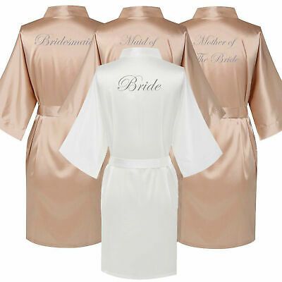 Mother Gown, Kimono Bride, Silk Bridesmaid Robes, Champagne Gown, Dresses Champagne, Bridesmaid Kimono, Bridesmaid Satin, Wedding Robes, Satin Robes