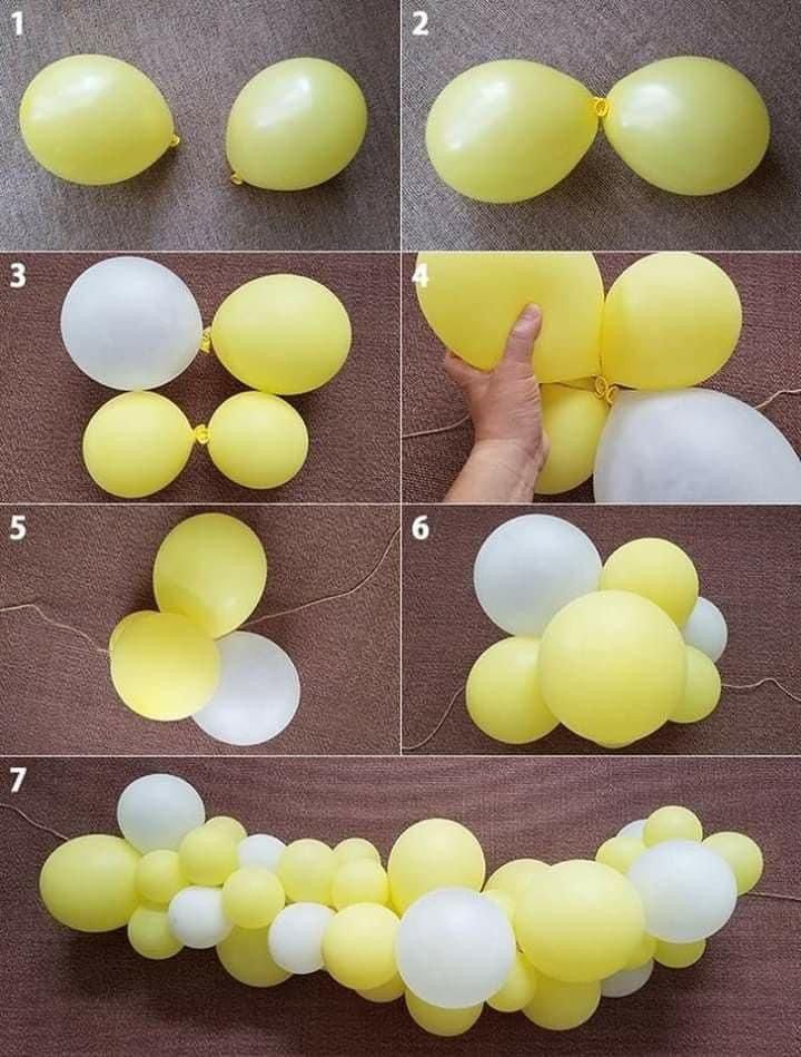 how to make balloons that look like they are floating in the air and being inflated