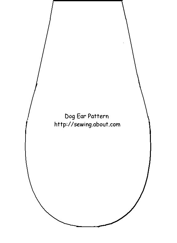 a drawing of a dog ear pattern with the words, how to draw an ear pattern