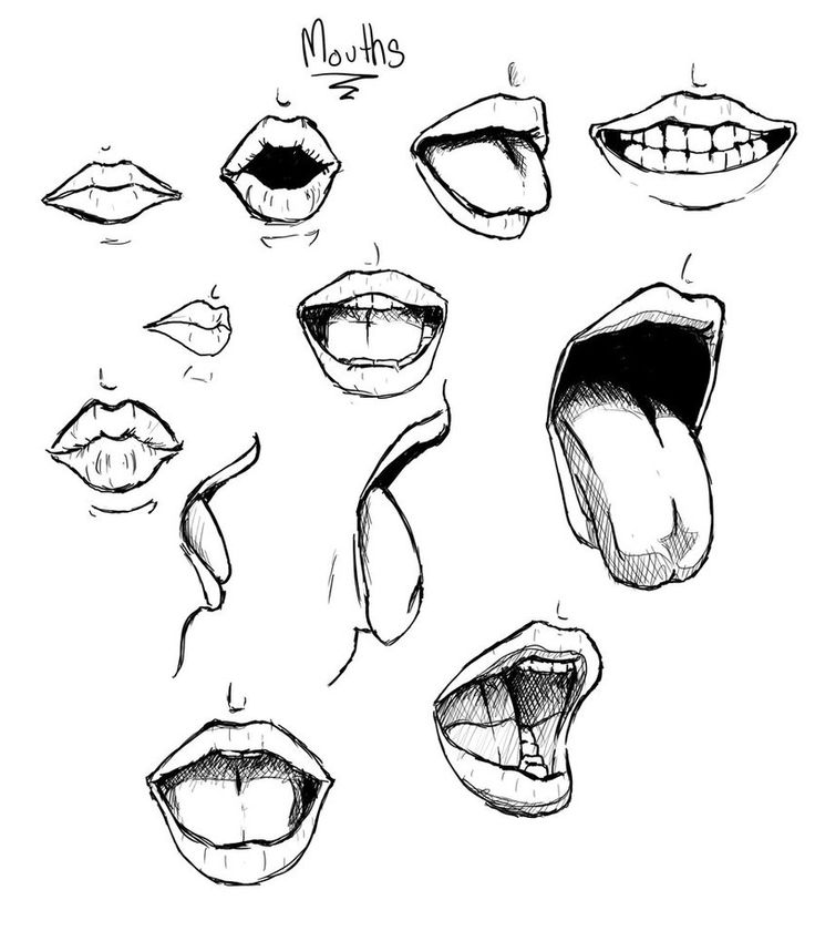 an ipad screen showing the face and mouth shapes for different types of people's mouths