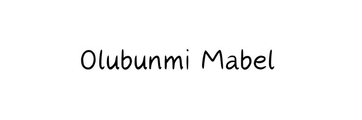 an image of the word'obburni mabel'written in black on a white background