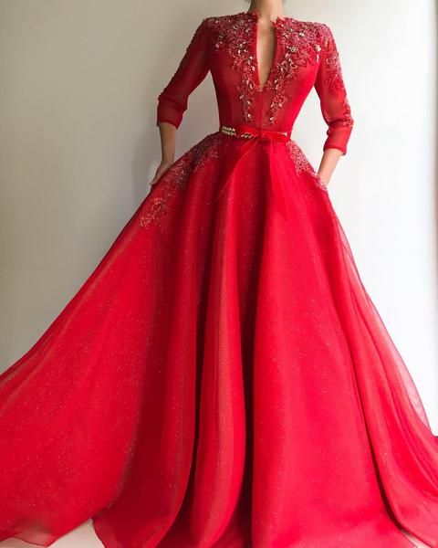 Red Colour Dress, Evening Dresses Uk, Cheap Prom Dresses Long, Red Evening Dress, Prom Dresses For Sale, Red Prom, A Line Prom Dresses, Prom Dresses With Sleeves, Cheap Prom Dresses