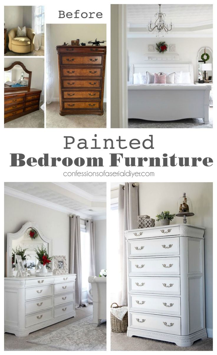 the before and afters of painted bedroom furniture