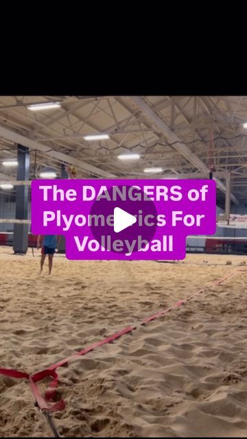 the dangers of plyomics for volleyball in an indoor court with people standing around