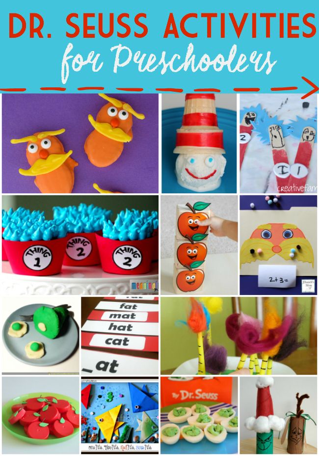 the top ten dr seuss activities for preschoolers to do with their own hands