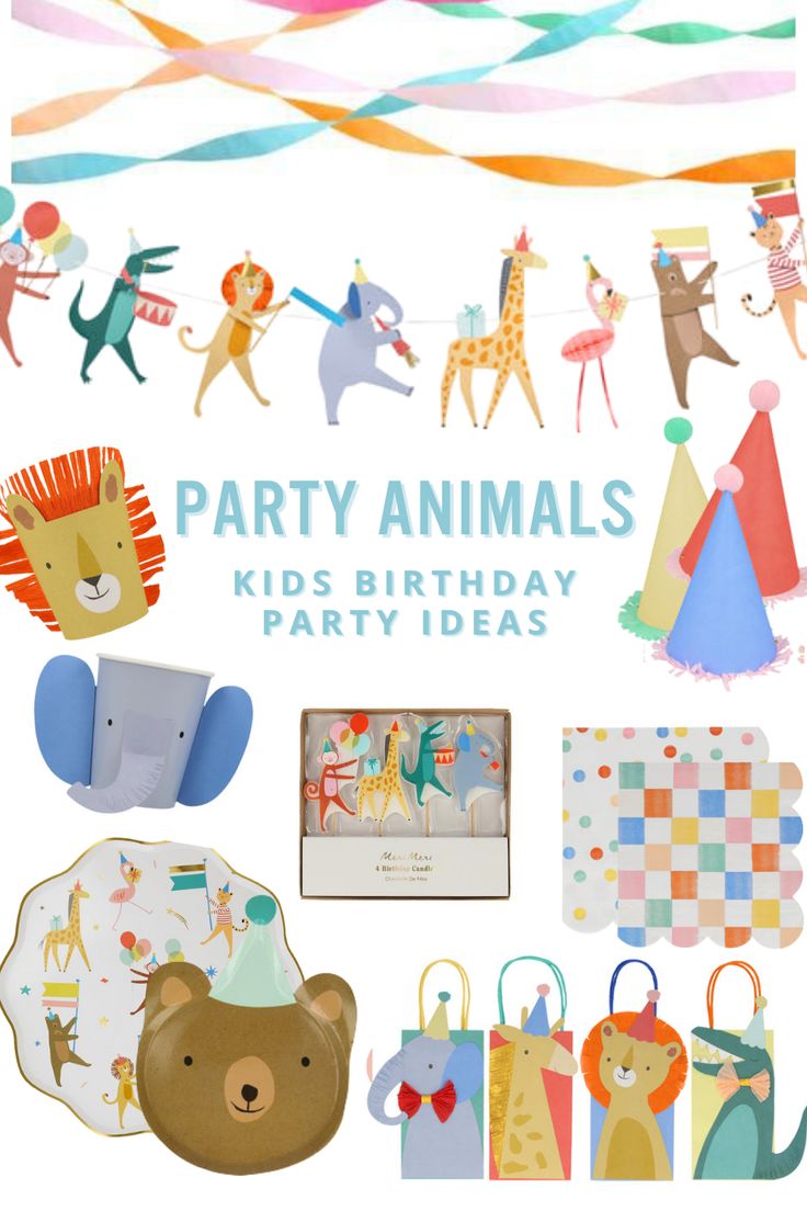 party animals kids birthday party ideas