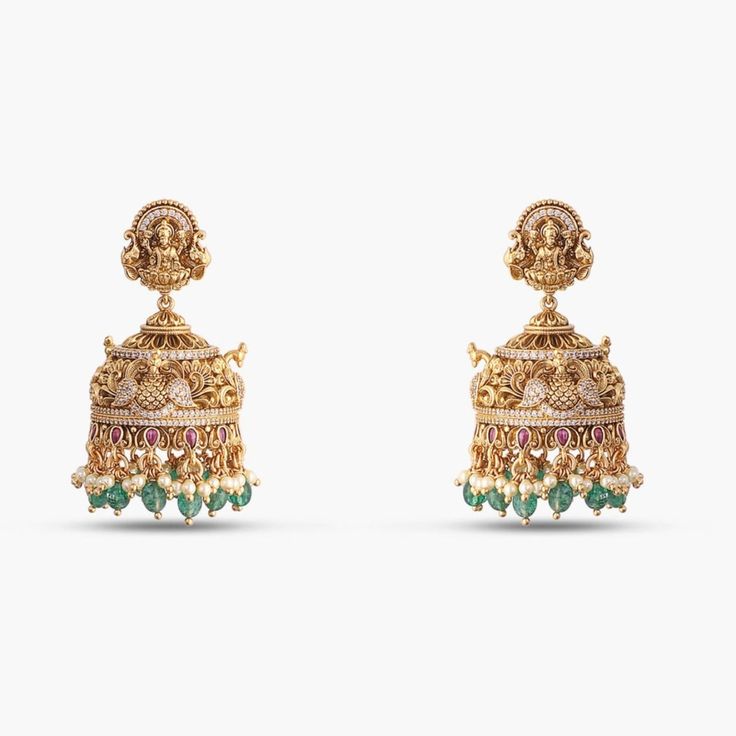 Discover Revati Antique Silver Jhumka Earrings | Paksha Ceremonial Chandbali Jhumkas With Intricate Design, Bollywood Style Ceremonial Jhumkas With Intricate Design, Bollywood Style Jhumkas With Intricate Design For Ceremonial Occasions, Ceremonial Jhumkas With Intricate Design For Diwali, Ceremonial Intricate Jhumkas For Diwali, Traditional Kundan Filigree Earrings, Yellow Gold Kundan Jhumkas With Intricate Design, Ceremonial Temple Jewelry Jhumkas With Intricate Design, Ceremonial Temple Jewelry Style Jhumkas With Intricate Design