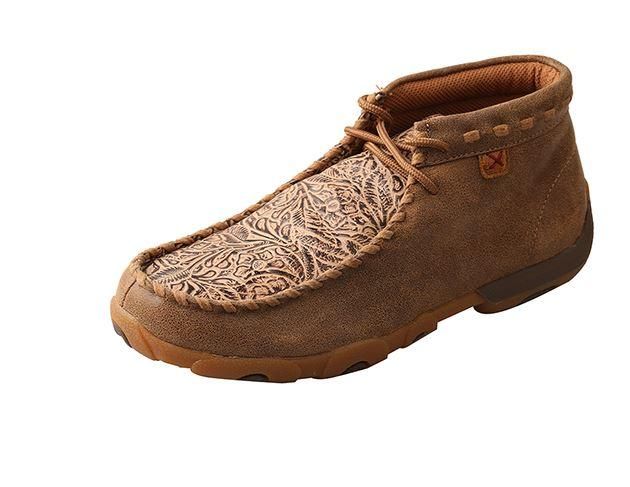 Twisted X Women's Bomber & Nude Tooled Driving Moc WDM0080 Twisted X Shoes Woman Outfit, Twisted X Shoes, Twisted X Boots, Trending Womens Shoes, Comfortable Slippers, Driving Moccasins, Shoes Wedding, Womens Shoes High Heels, Driving Shoes