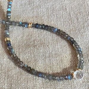 LABRADORITE NECKLACE - ARCO – POSHMIRA Seeking Knowledge, Labradorite Necklace, Labradorite Crystal, Labradorite Beads, Labradorite Necklaces, Charm Rings, Crystal Drop, Crystal Quartz, Beads Necklace