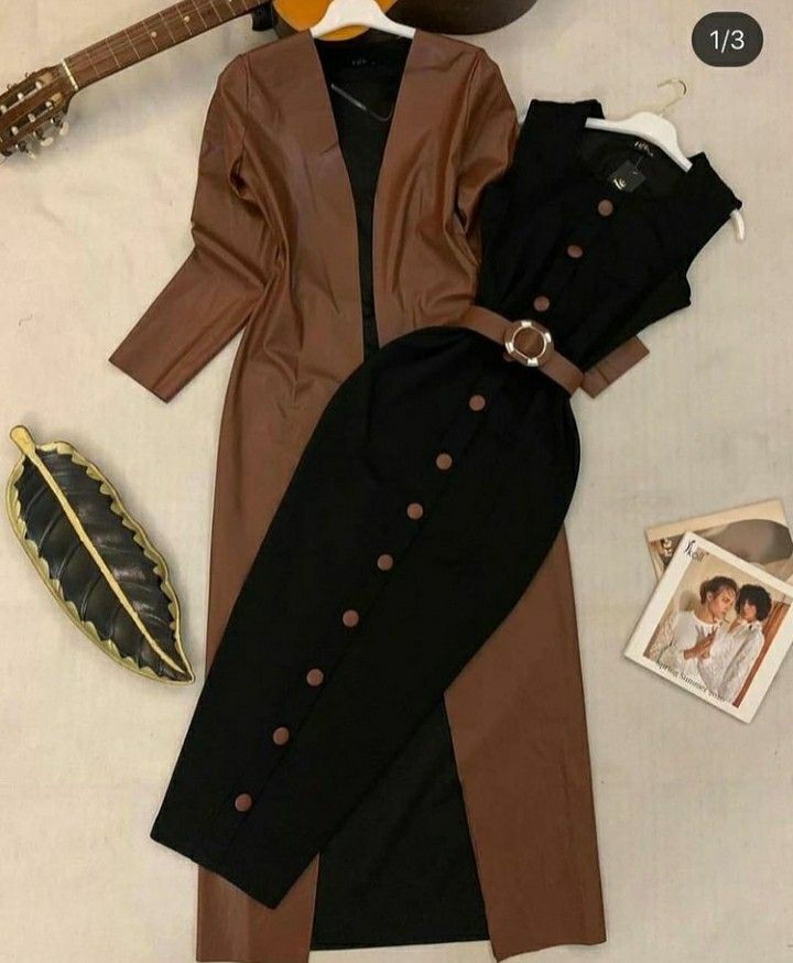 Womens Trendy Dresses, Fashion Top Outfits, Cute Dress Outfits, Trendy Dress Outfits, Trendy Fashion Tops, Muslimah Fashion Outfits, Classy Work Outfits, Fashionista Clothes, Stylish Dress Book