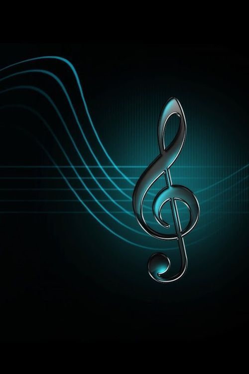 a music note on a dark blue background