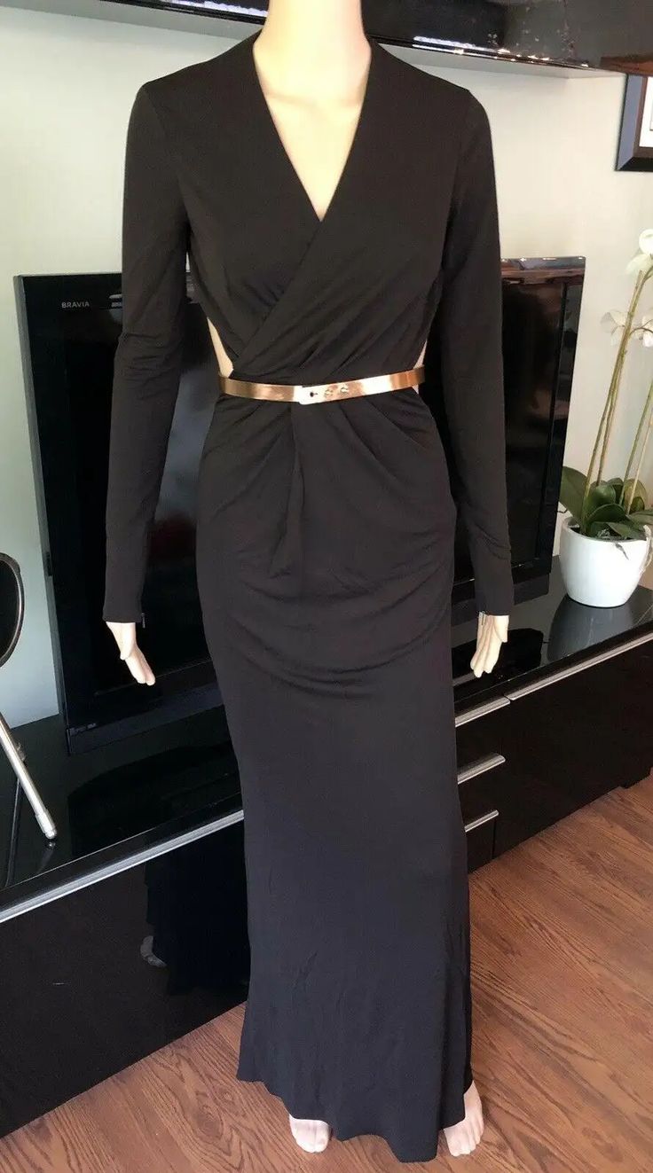 For Sale on 1stDibs - Gucci Belted Cutout Backless Dress Gown IT 38 Gucci dress with cutout open back, belt accent at waist and concealed zip closure at back. Gucci Fitted Maxi Dress For Formal Occasions, Fitted Gucci Dress For Night Out, Gucci Fitted Maxi Dress, Gucci Fitted Dress For Night Out, Fitted Gucci Evening Dresses, Glamorous Fitted Gucci Dress, Gucci Formal Maxi Length Dress, Gucci Formal Maxi Dress, Gucci Fitted Evening Dress