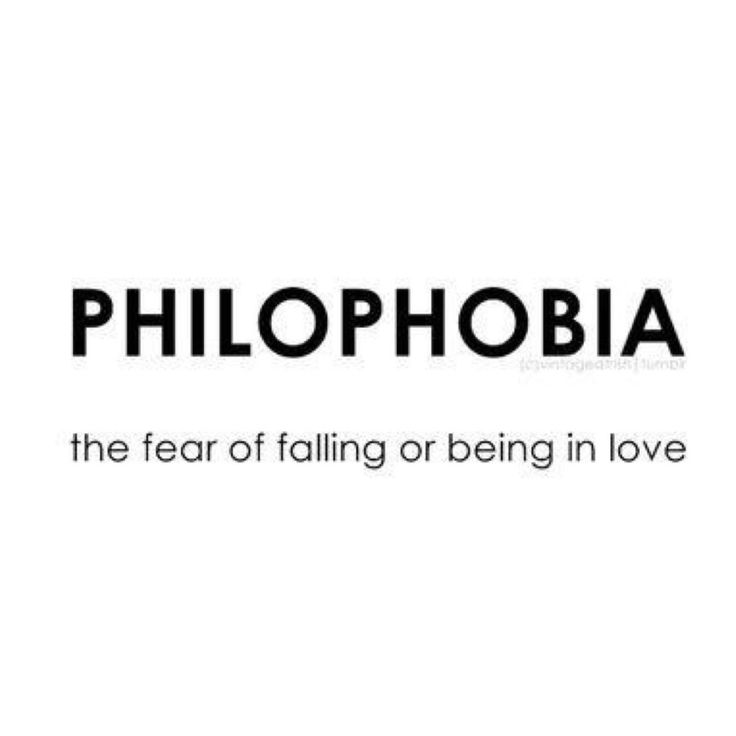 the word, phlophobia is written in black on a white background