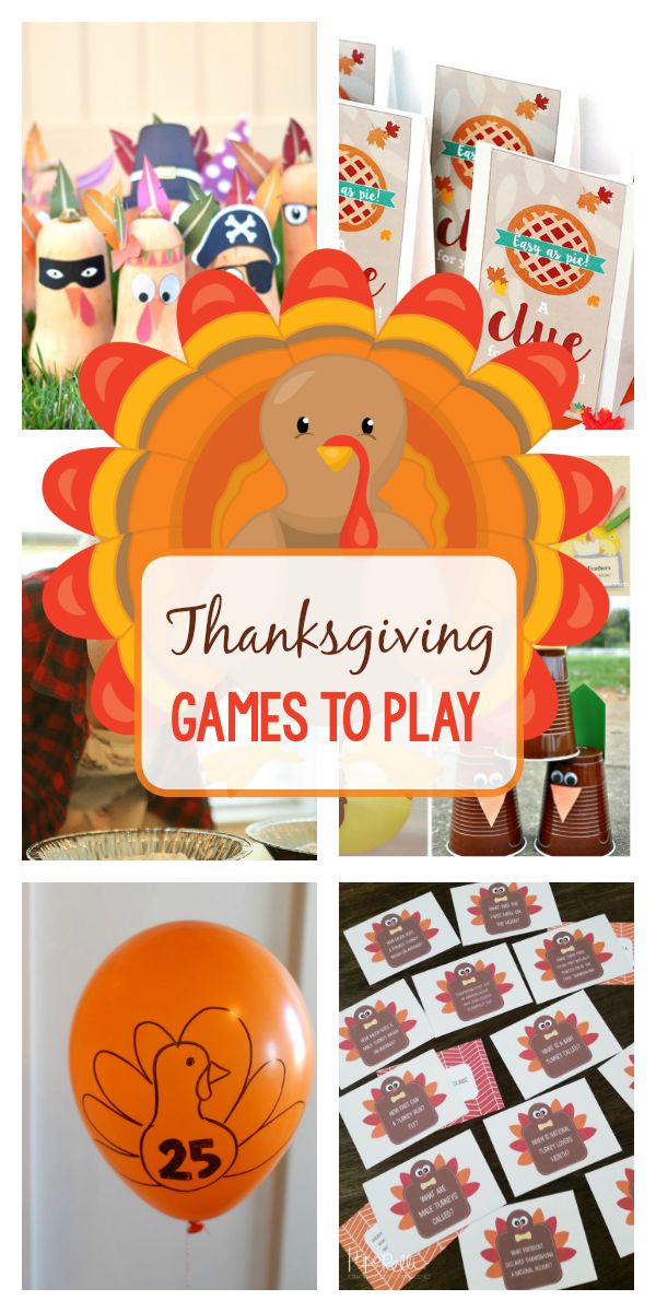 thanksgiving games to play with balloons, turkeys and other items for the kids's party