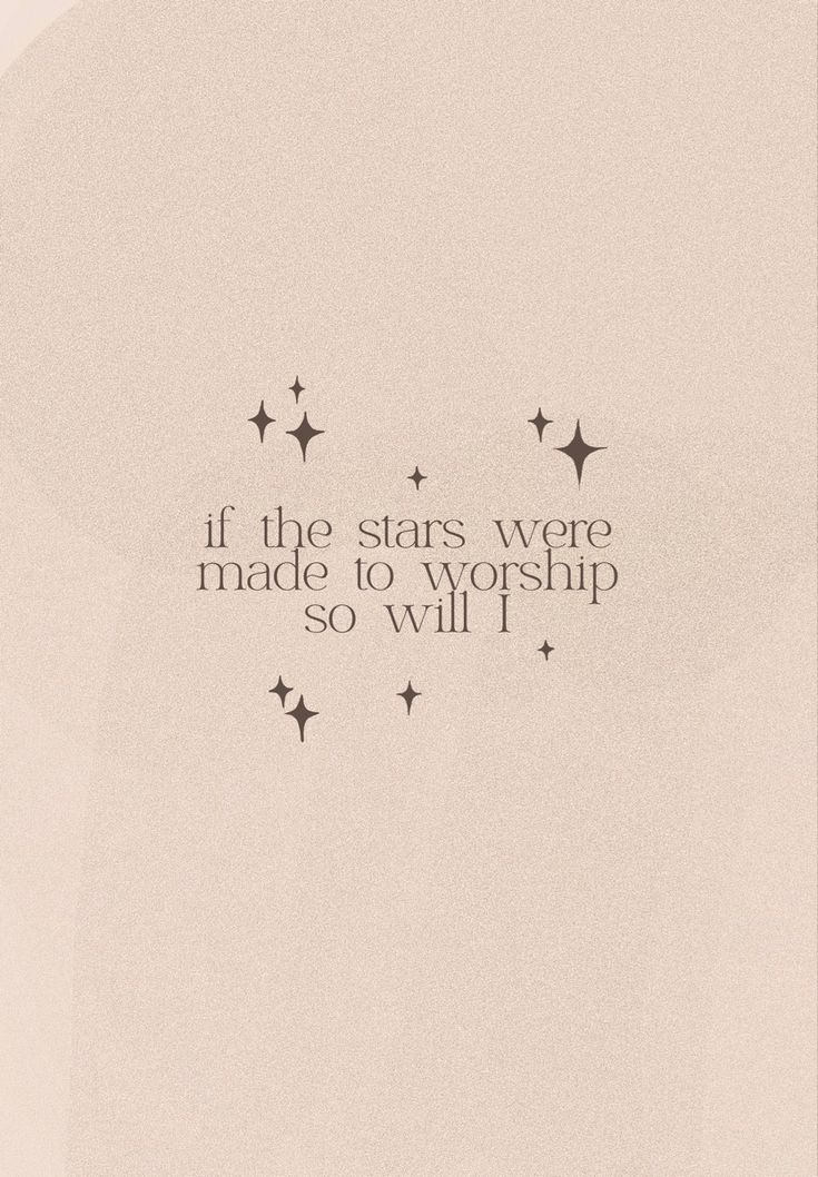 the words are written in black and white on a beige background with stars above it