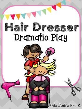 an image of a hair dresser dramatic play