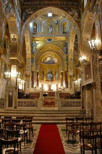 Hannibal: Season 3 - The Cappella Palatina is the royal chapel of the Normankings of Sicily situated on the ground floor at the center of the Palazzo Reale in Palermo, southern Italy. Norman Chapel Palermo Hannibal, Graduating Highschool, Hannibal Season 4, Hannibal Season 3, Roman Catholic Art, Angel Oc, Hannibal Rising, Captive Prince, Silence Of The Lambs