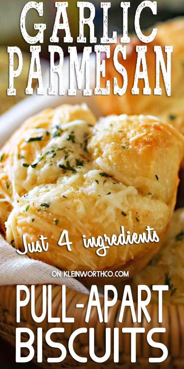 garlic parmesan just 4 ingredients pull apart biscuits