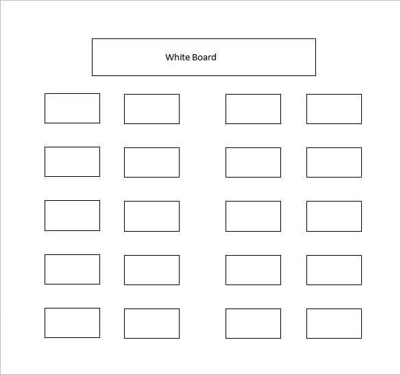 a blank white board is shown in the middle of a page with squares and rectangles