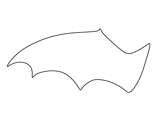 the outline of a bat symbol on a white background