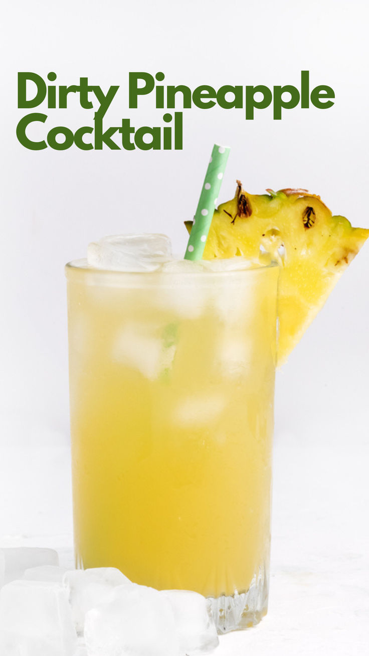 Dirty Pineapple Cocktail Drinks With Pineapple Rum, Lemon Rum Drinks, Pineapple Rum Cocktail, Pineapple Rum Drinks, Luau Drinks, Summer Rum Cocktails, Rum And Lemonade, Rum And Orange Juice, Spiced Rum Cocktails