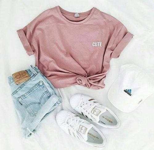 Tumblr Outfits, Adidas Outfit, Cute Summer Outfits, Komplette Outfits, Teen Fashion Outfits, Street Styles, Outfits Casuales, Cute Casual Outfits, Outfits For Teens