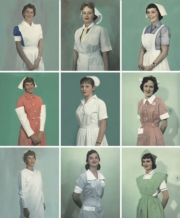 many different pictures of women in nurses uniforms