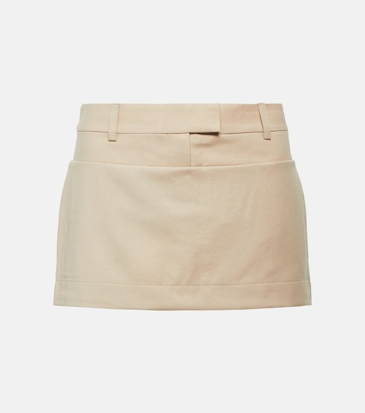 Lacun Wool Miniskirt in Beige - Aya Muse | Mytheresa Png Skirt, Aya Muse, Beige Skirt, Latest Skirts, Winter Fits, Dream Clothes, Evening Wear, Aesthetic Clothes, Dress To Impress