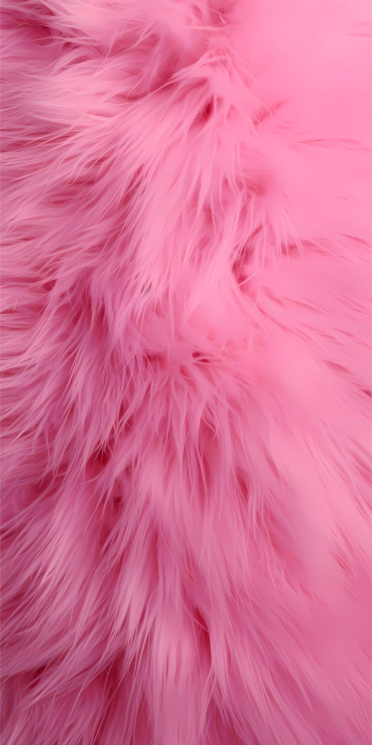 the pink fur texture is very soft and fluffy, but it doesn't look to be