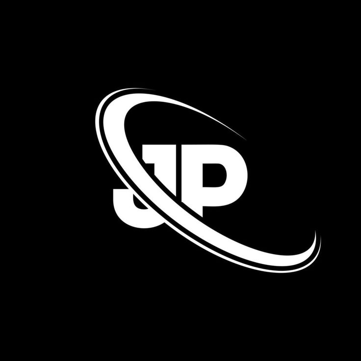 the letter tp logo is shown in black and white